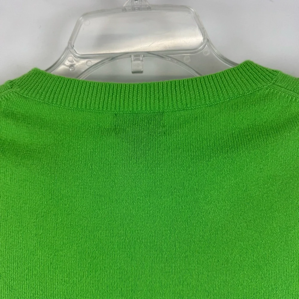 J.Crew Collection Italian Cashmere Crewneck‎ Sweater Lime Green Women’s XXS